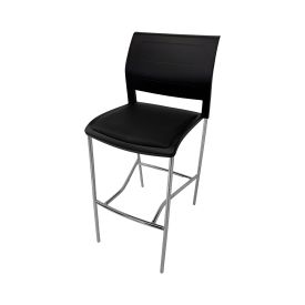 NC61696 - The Kaz Black Padded Stool