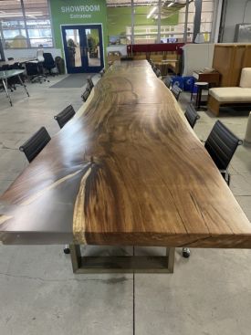 T12348 - 30' Live Edge Conference Table