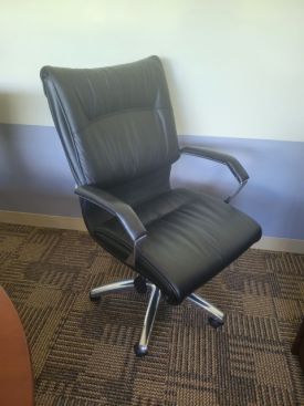 C61669 - Leather Executive Conference Chairs