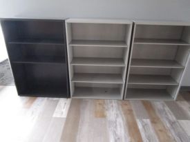 F6362 - Grey Metal Bookcase